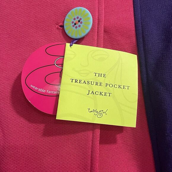 Twirly Girl Jacket Girls Pink/Purple Hood Washable Sz 7 Authentic New with Tags - Picture 2 of 16